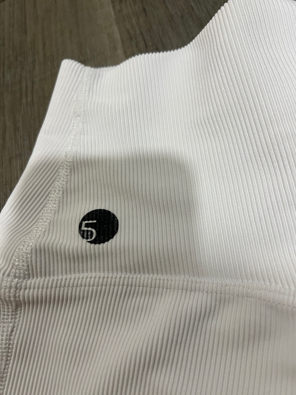 Five The Label Dancewear white ribbed shorts size adult Small - Picture 3 of 9